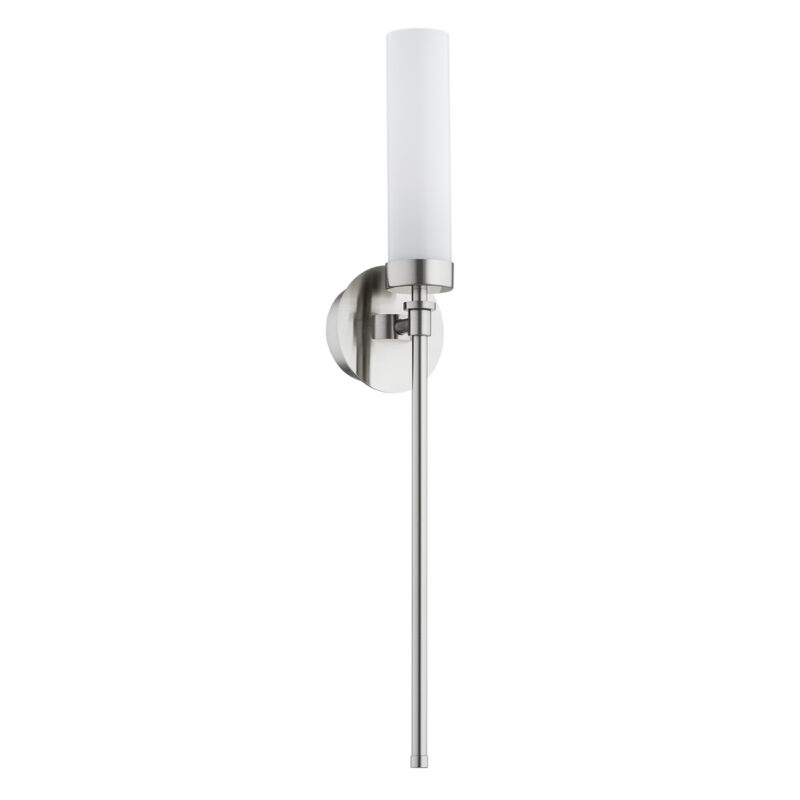 Brezton 1-Light Wall Sconce, Frosted Glass, Brushed Nickel Image 3
