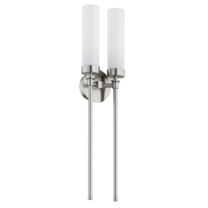 Brezton 2-Light Wall Sconce, Frosted Glass, Brushed Nickel Image 7