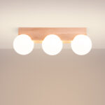 Bulbo Ceiling lamp 3 natural wood Image 3