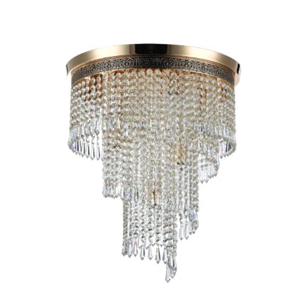 Cascade Gold Chandelier, Metal