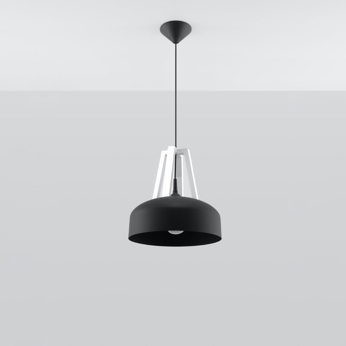 Casco Pendant lamp black/white Image 2 Casco Pendant lamp black/white Image 2