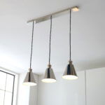 Chrome pendant lights