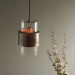 Copper pendant lights