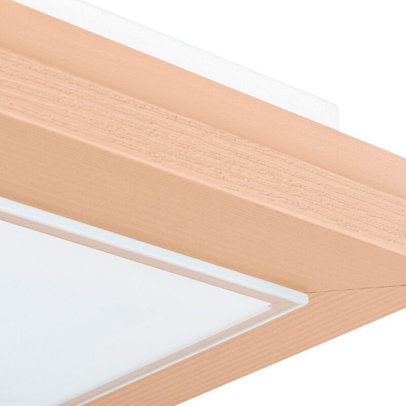 tayber medium peach flush ceiling lamp, 4 light, glass, wood, 42cm wide