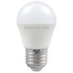 Crompton Dimmable ES LED Golf Ball, Frosted, Daylight 6500k, 5W