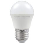 Crompton ES LED Golf Ball, Frosted, Daylight 6500k, 5.5W, Non Dimmable