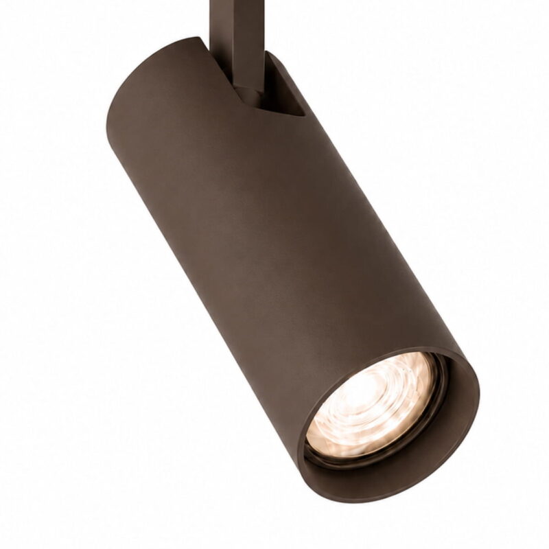 lensa brown surface mounted adjustable ceiling spotlight, 1 lamp, gu10, 8cm wide