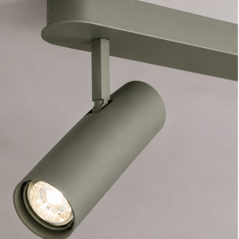 lensa sage 3 lamp bar spotlight, adjustable heads, steel, gu10, 100cm length