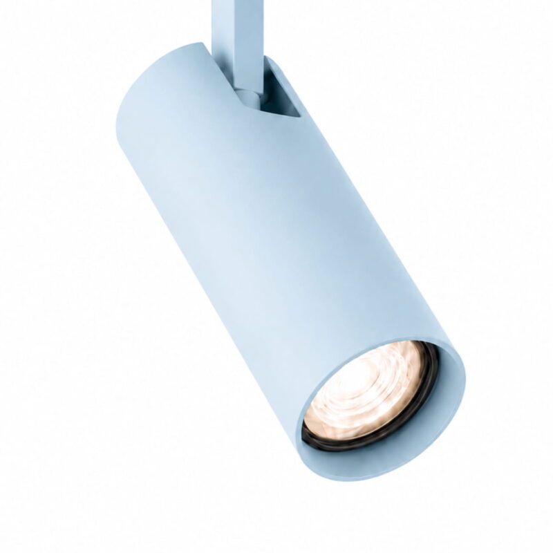 lensa sky blue surface mounted adjustable ceiling spotlight, 1 lamp, gu10, 8cm wide