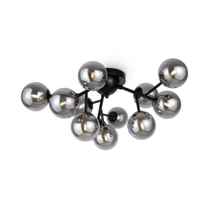 Dallas Black Ceiling luminaire, Metal