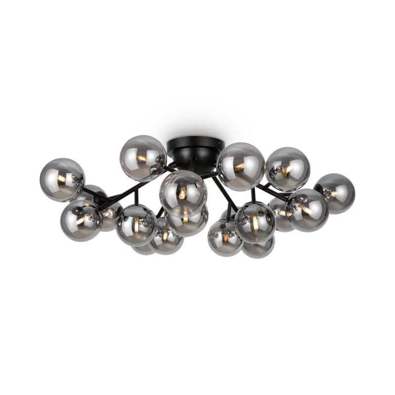 Dallas Black Ceiling luminaire, Metal
