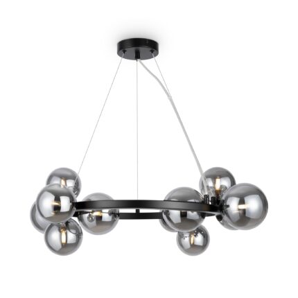 Dallas Black Pendant luminaire , Metal