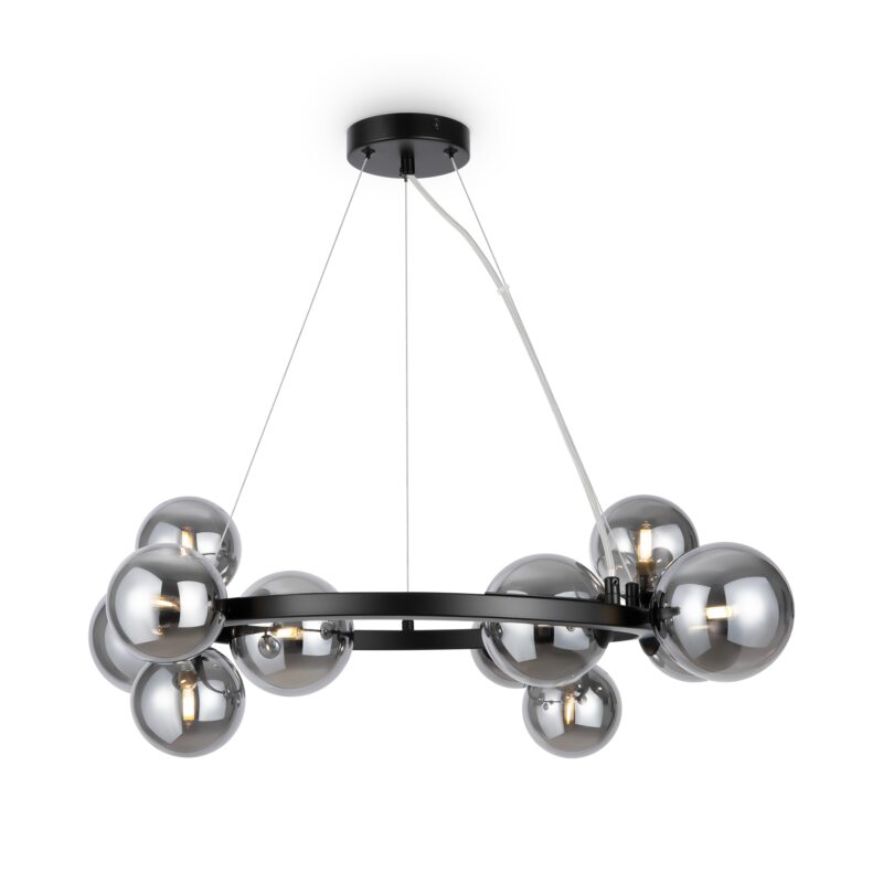 Dallas Black Pendant luminaire , Metal