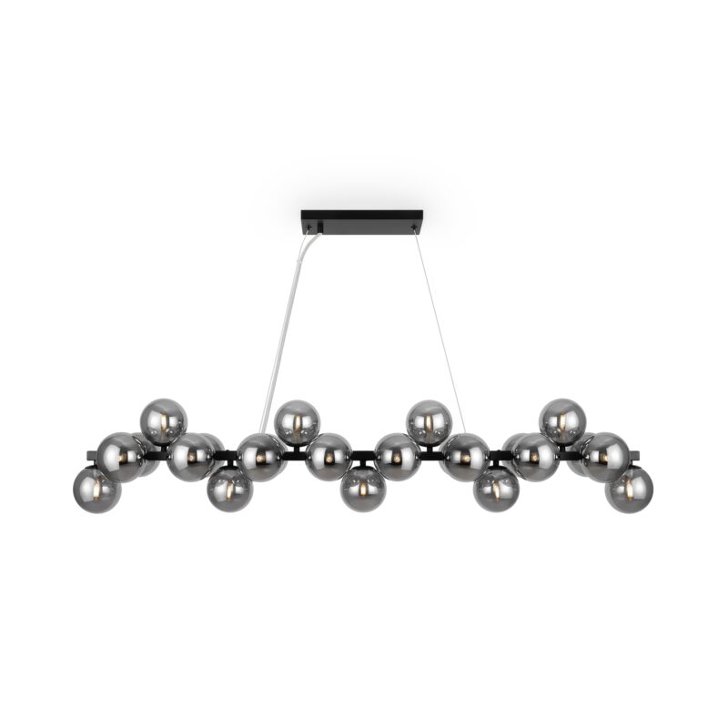 Dallas Black Pendant luminaire , Metal