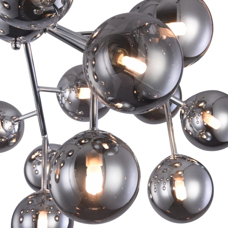Dallas Chrome Ceiling luminaire, Metal Image 2