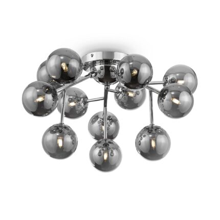 Dallas Chrome Ceiling luminaire, Metal