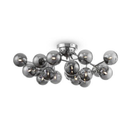 Dallas Chrome Ceiling luminaire, Metal