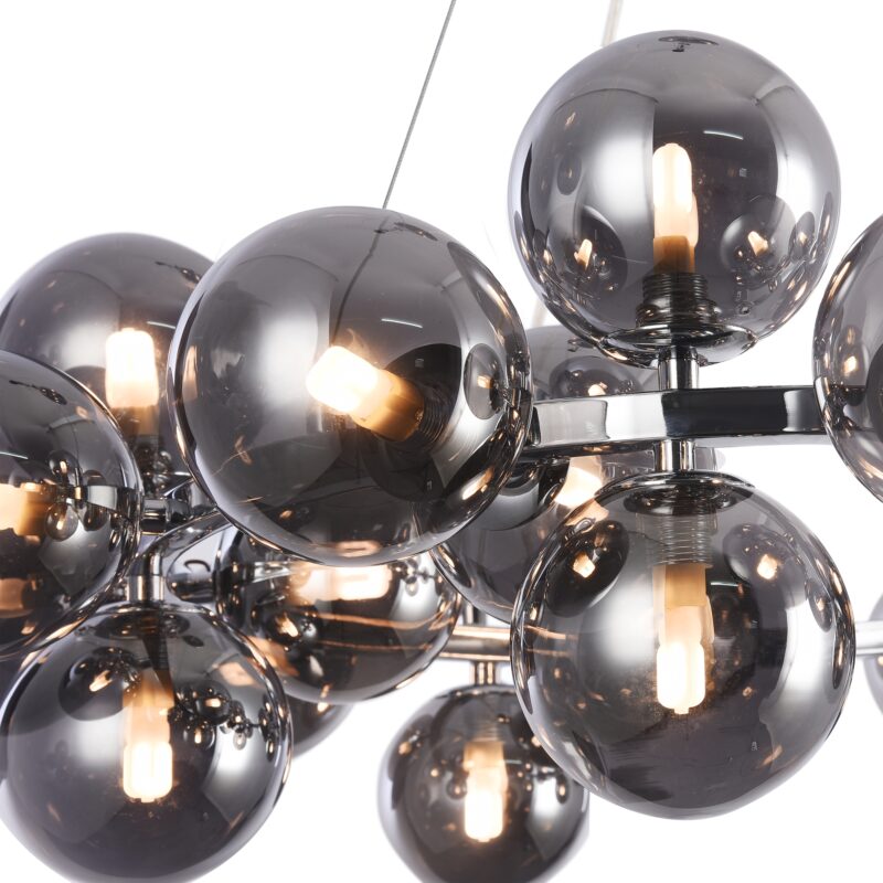 Dallas Chrome Pendant luminaire , Metal Image 2