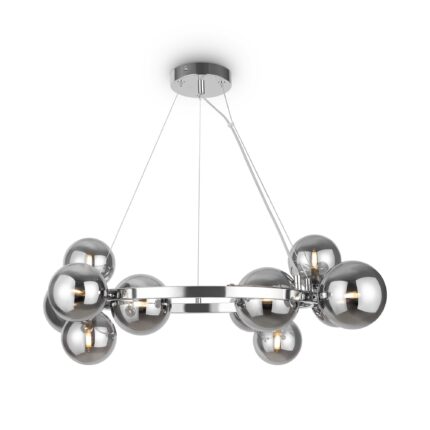 Dallas Chrome Pendant luminaire , Metal