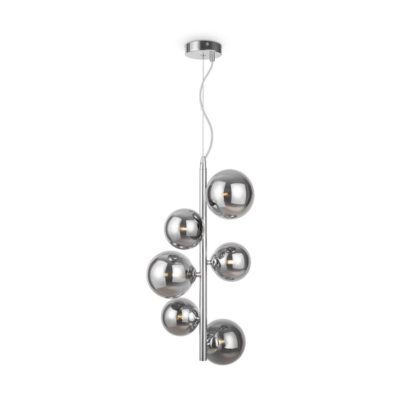 Dallas Chrome Pendant luminaire , Metal