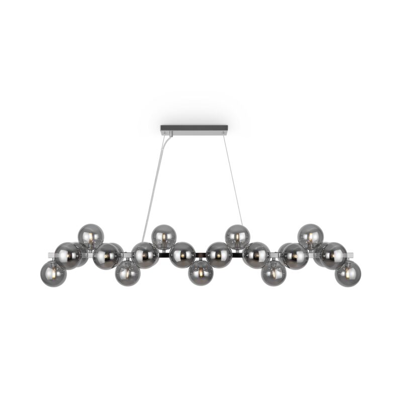 Dallas Chrome Pendant luminaire , Metal