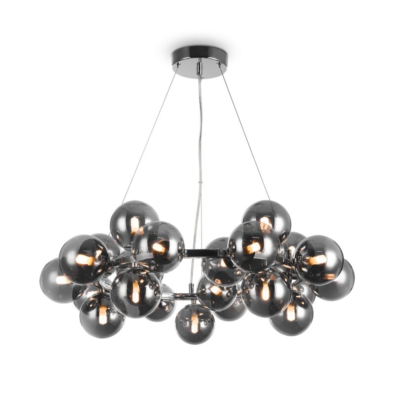 Dallas Chrome Pendant luminaire , Metal
