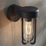 Navi Wall Lamp, Brushed Bronze, IP44, Glass, E27