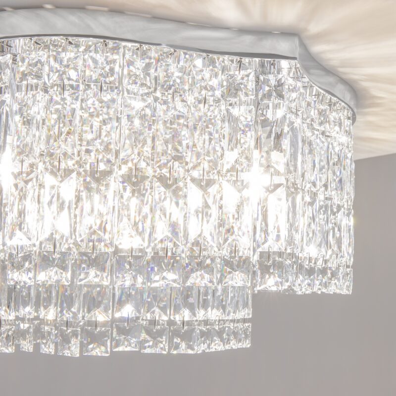 Dune Chrome Ceiling luminaire, Metal Image 6