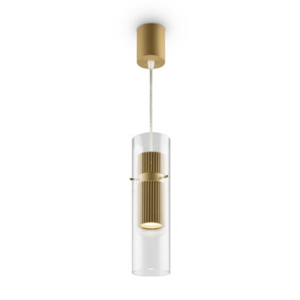 Dynamics Gold Pendant luminaire , Aluminum