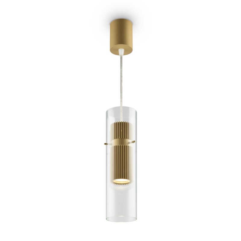 Dynamics Gold Pendant luminaire , Aluminum