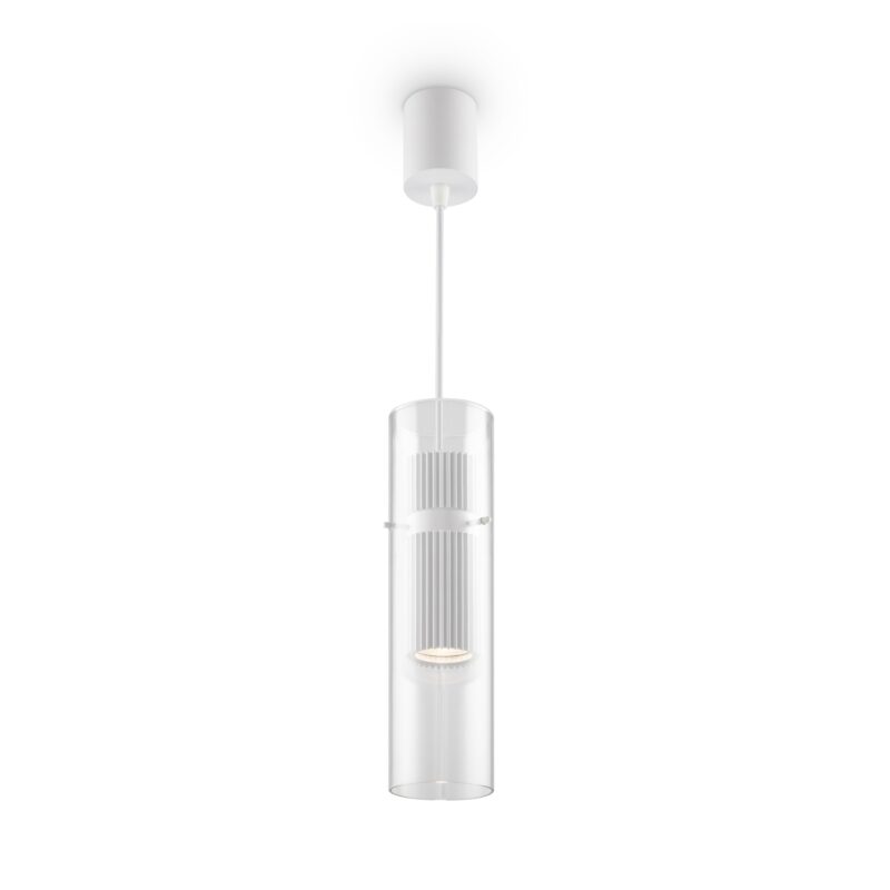 Dynamics White Pendant luminaire , Aluminum