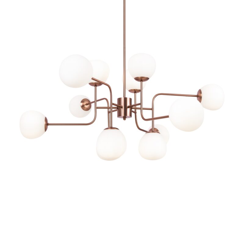 Erich Brass Chandelier, Metal Image 2