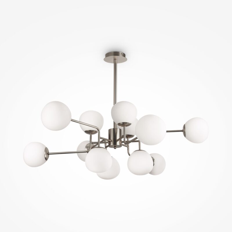 Erich Nickel Chandelier, Metal Image 2