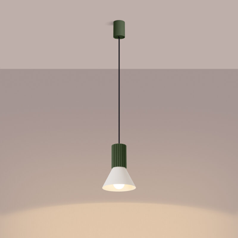 Estria Pendant lamp 1 beige/olive green Image 4