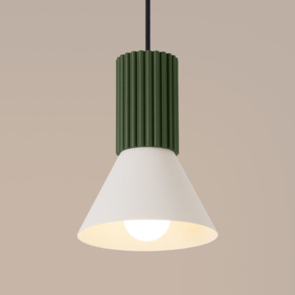 Estria Pendant lamp 1 beige/olive green Image 5