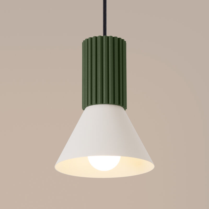 Estria Pendant lamp 1 beige/olive green Image 5