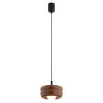 Evo Pendant Light Fixture, Terracotta & Opal Glass, 19cm Width, 1 Lamp