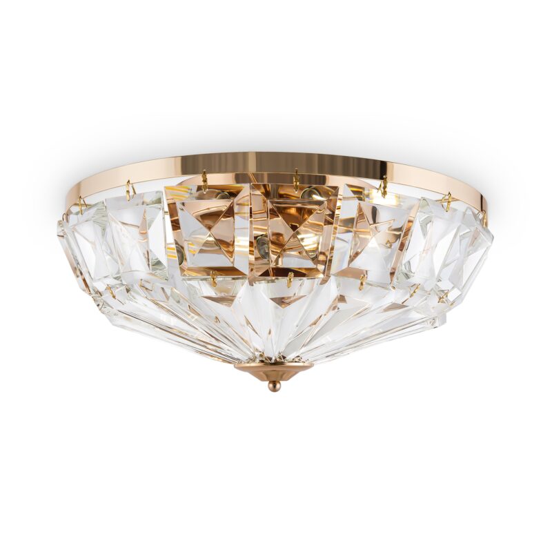 Facet Gold Ceiling luminaire, Metal