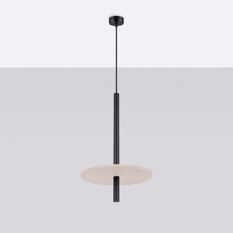 Feltro Pendant lamp 1 black/beige Image 3