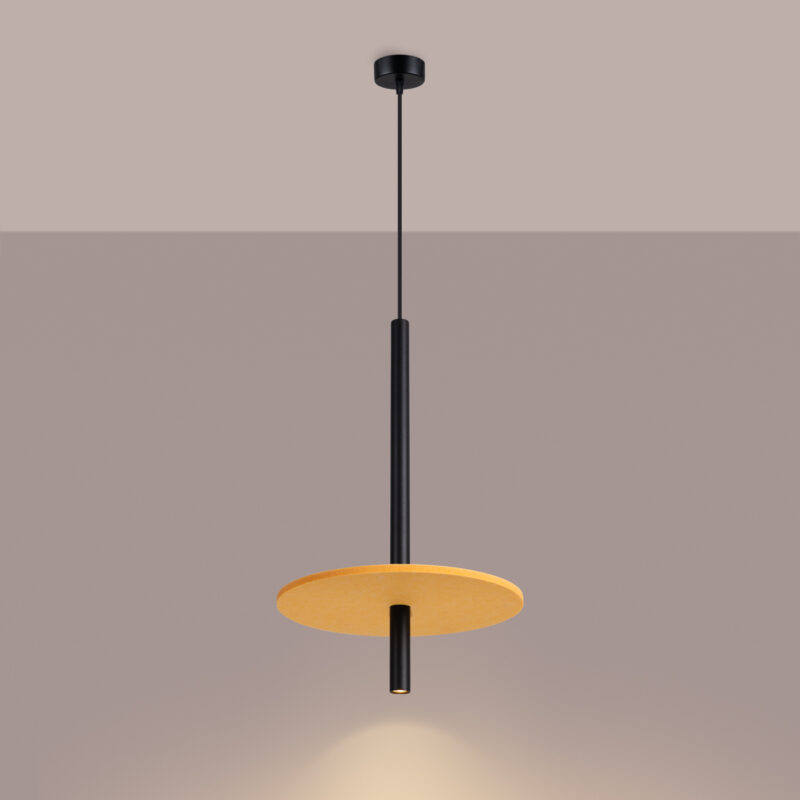 Feltro Pendant lamp 1 black/yellow Image 4
