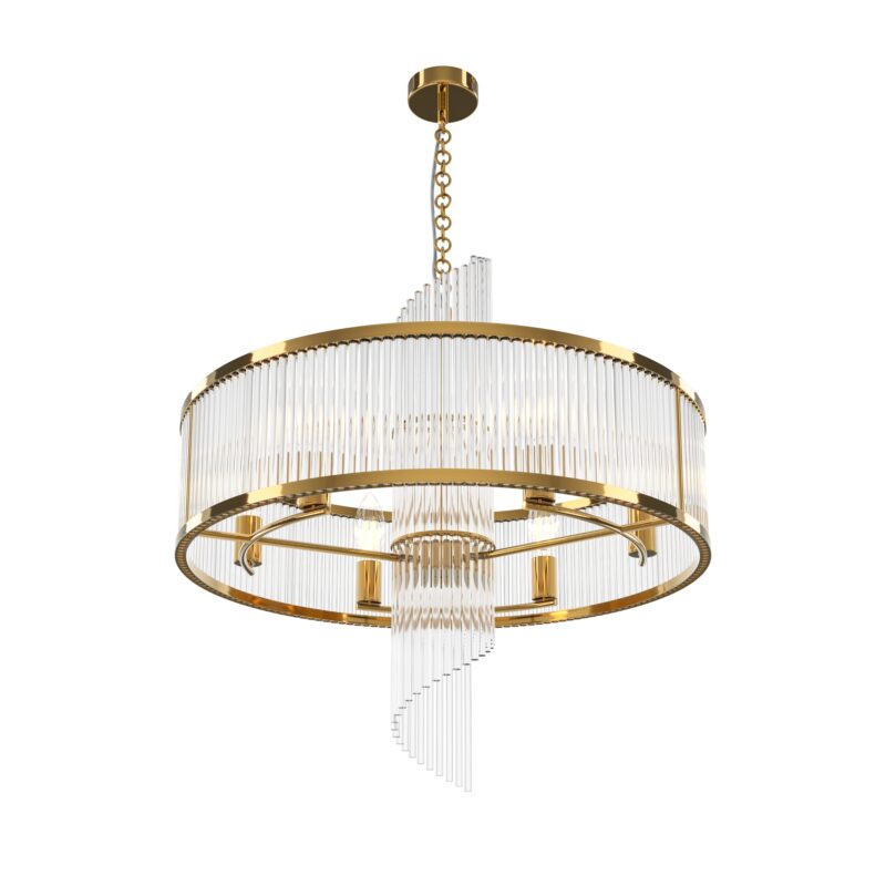 Frame Gold Pendant luminaire , Metal