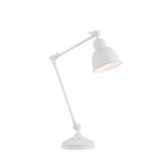 Fratu Adjustable Desk Lamp, 1 Light, White
