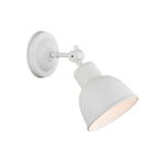 Fratu Wall/Ceiling Light, 1 Lamp, White, Adjustable Shade