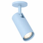 Lensa Sky Blue Recessed Adjustable Ceiling Spotlight, 1 Lamp, GU10, 8cm Wide