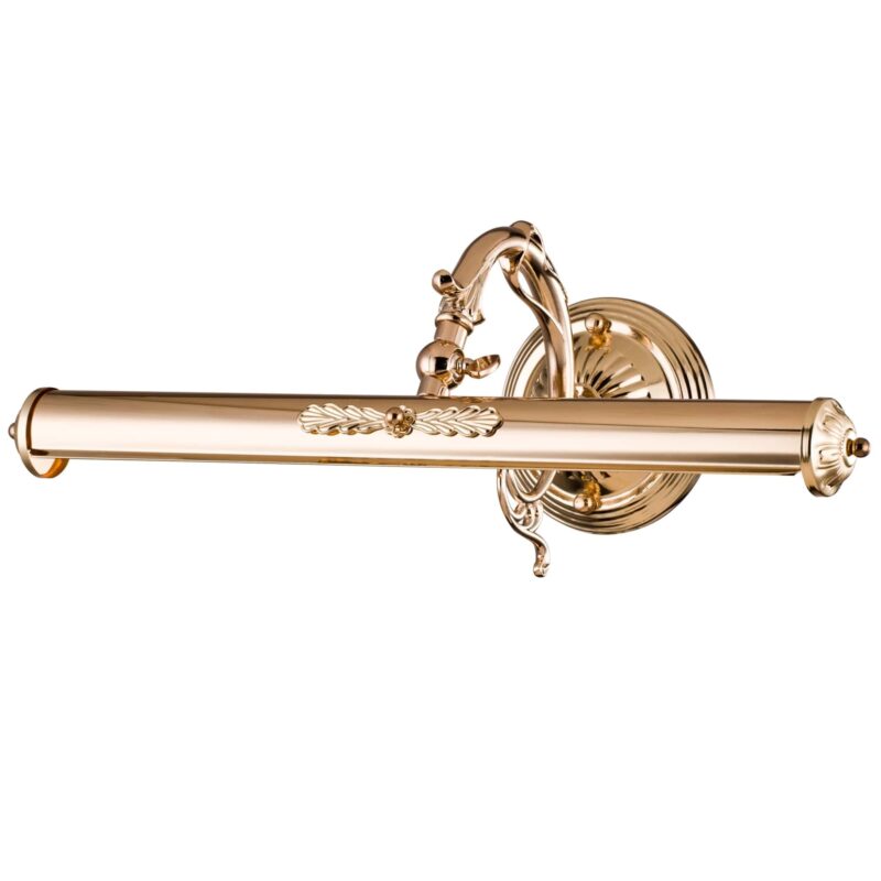 picasso gold picture light, metal, 2 lamp, 44.5cm wide