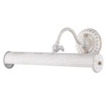 Renoir White & Gold Picture Light, Metal, 2 Lamp, 35.9cm Wide