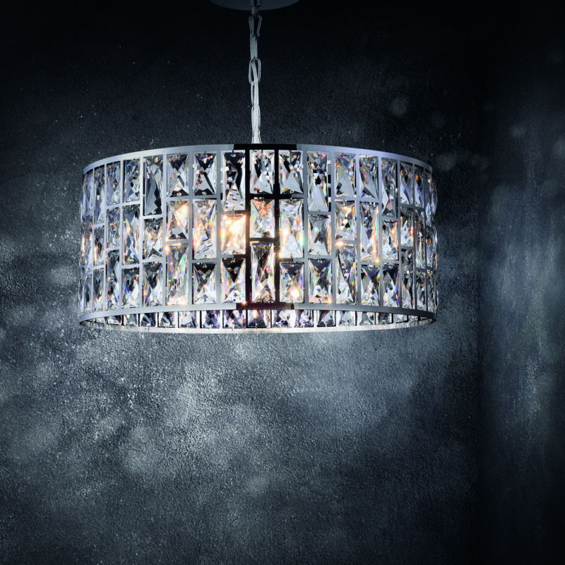 Gelid Chrome Chandelier, Metal Image 2