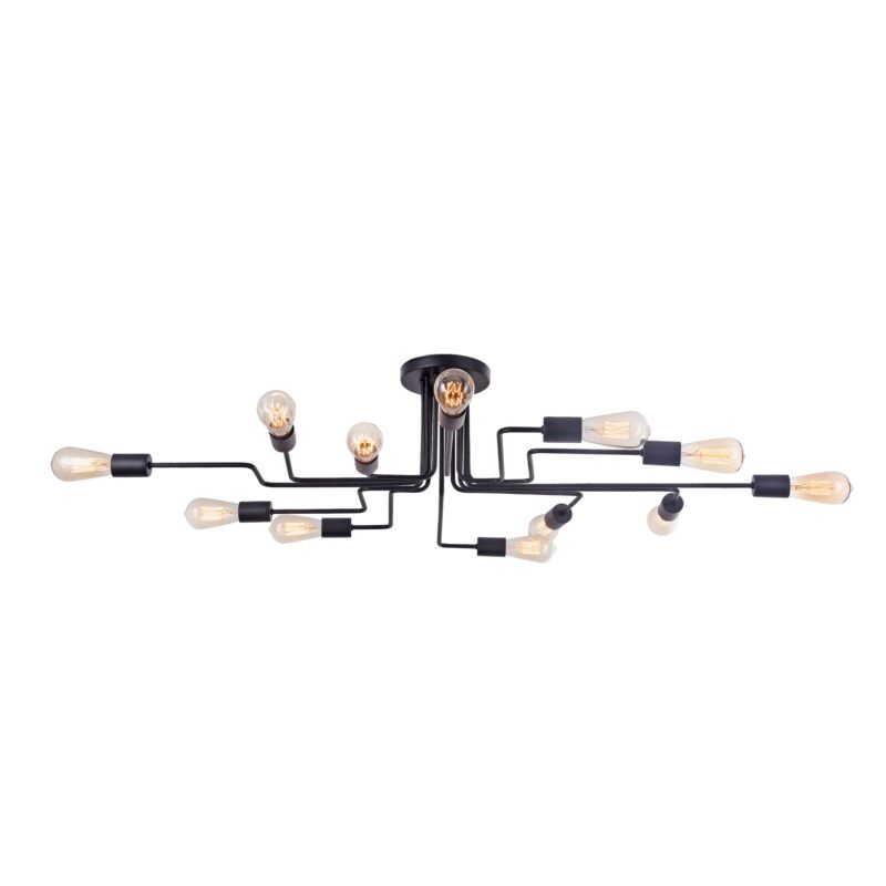 Gilbert Black Ceiling luminaire, Metal