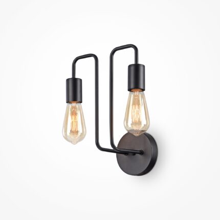Gilbert Black Wall luminaire (Sconce), Metal