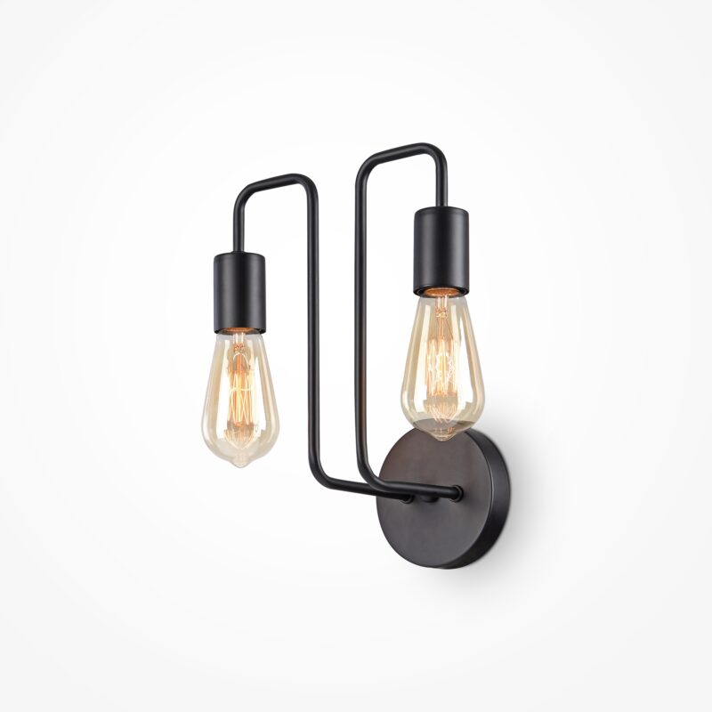 Gilbert Black Wall luminaire (Sconce), Metal